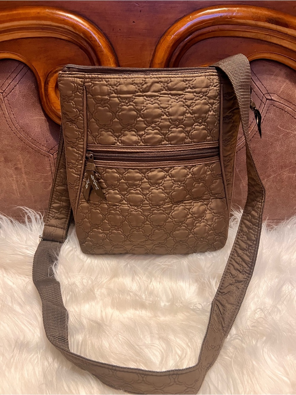 thirty-one Quilted Crossbody Bag in Brown Taupe - Picture 10 of 10